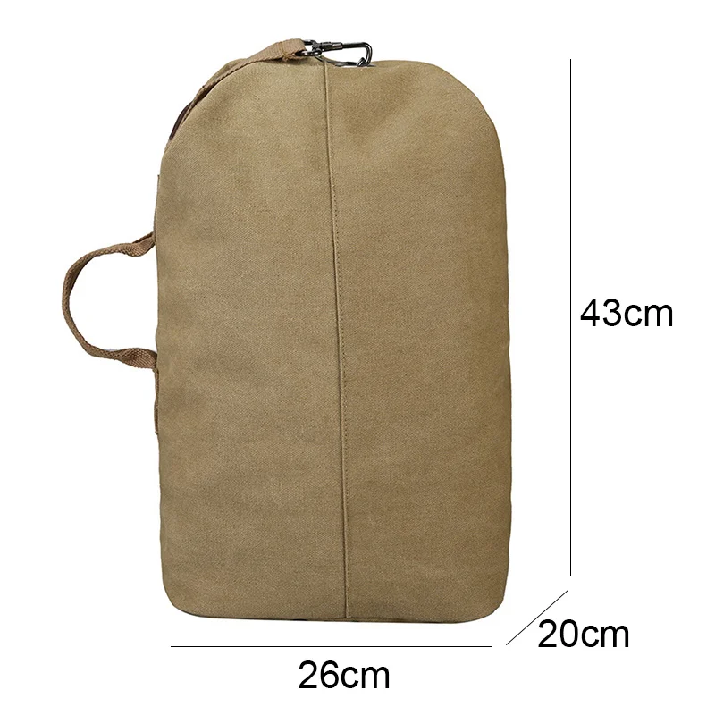 Large Hiking Backpack Travel Mountaineering Rucksack Foldable Canvas Bucket Bag Men Blaso Mochila Camping Trekking Sports XA167D | Спорт и