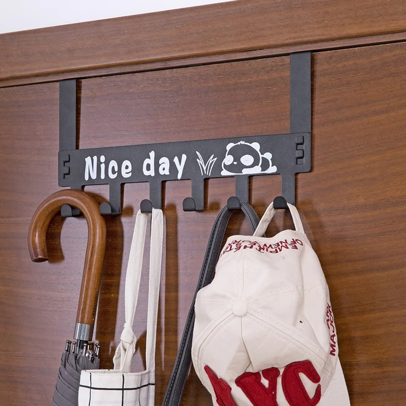 

Hook racks behind the door free of perforated door hangers behind the door hangers nail-free door back-type hanging coat racks