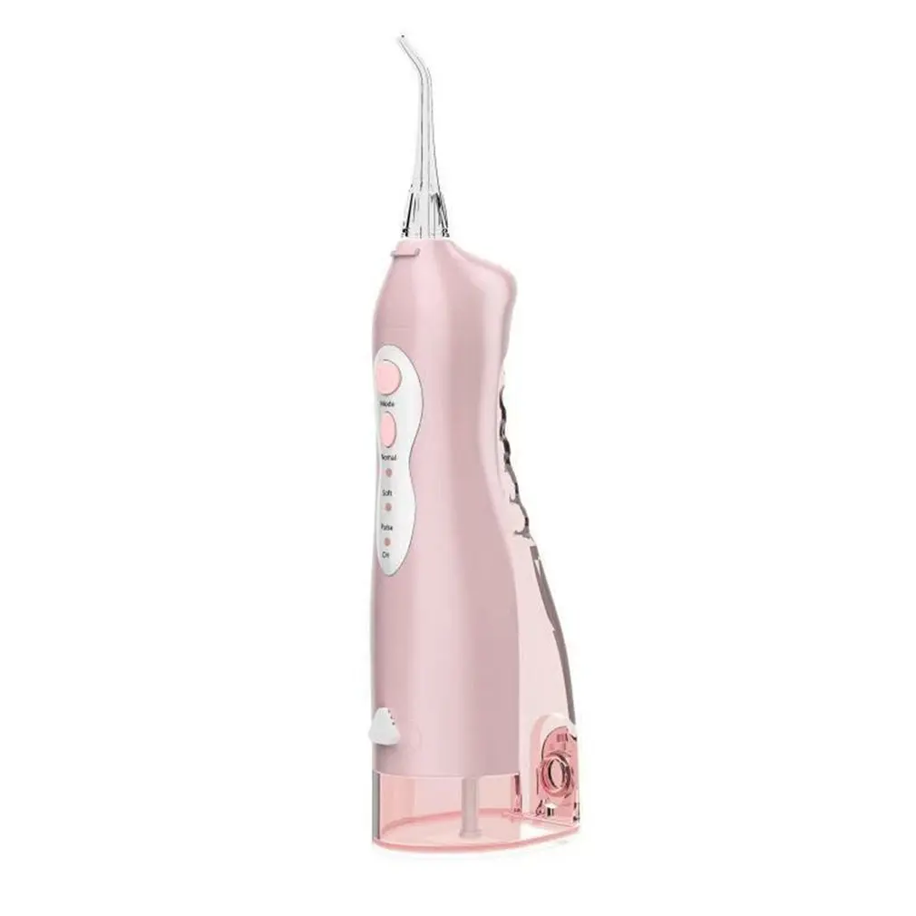 Oral Irrigator USB Rechargeable Water Flosser Water Jet 220ml Water Jet Water Tank Waterproof Teeth Cleaner Oral Care