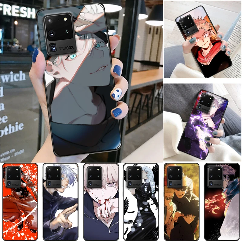 

Jujutsu Kaisen Satoru Gojo Yuji Itadori Sukuna Fushiguro Megumi Phone Case For Samsung Galaxy S20 Ultra FE Lite Plus Carcasa