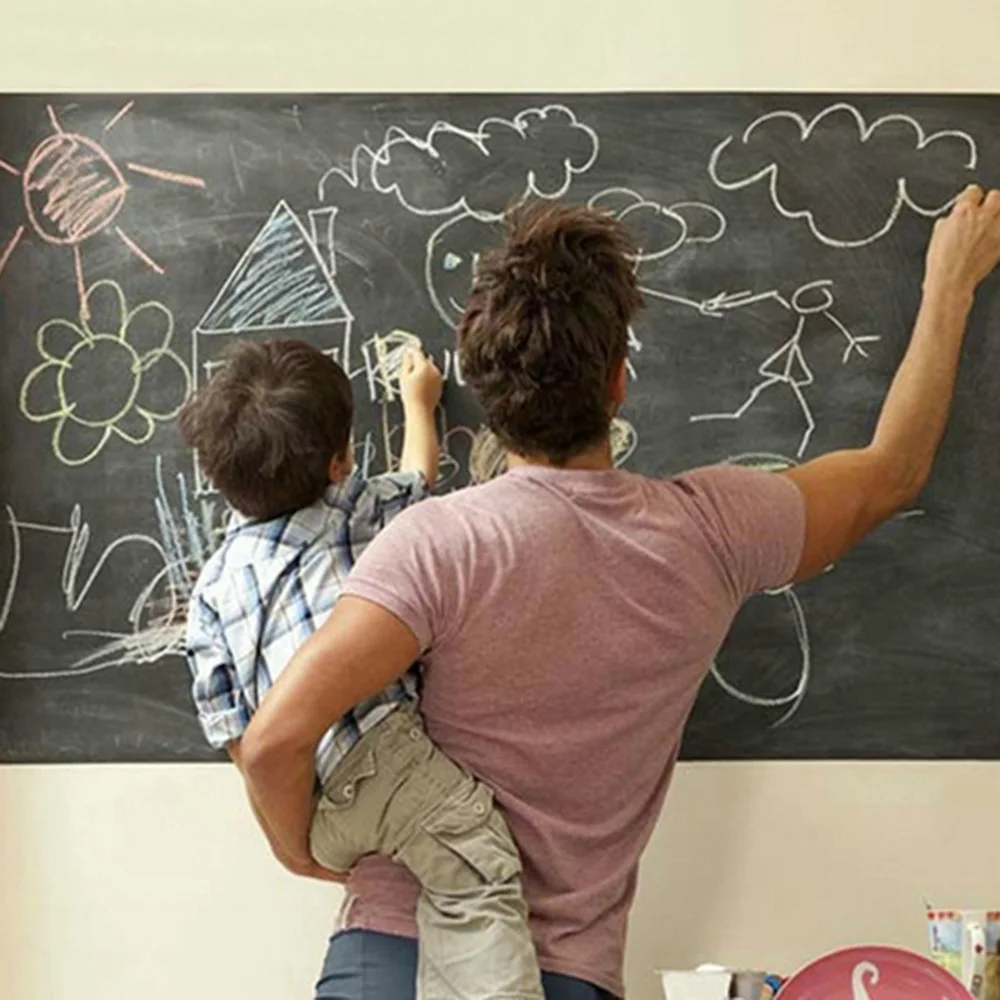 1 шт. прочный 200*45 см мел доска Съемная виниловая наклейка на стену переводная