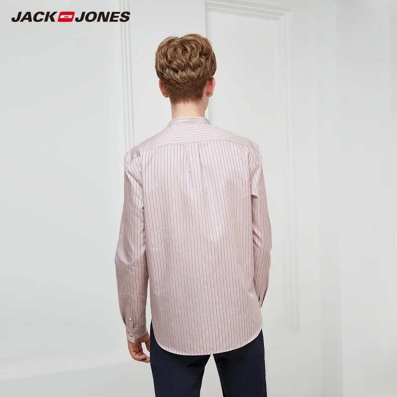 Мужская Повседневная рубашка в полоску JackJones стильная с длинными рукавами 219105533 |