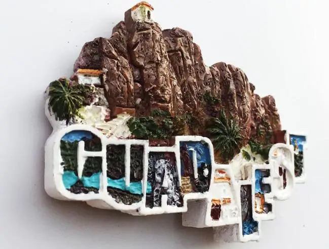 Туристические сувениры El Castell de iguest Valencia Испания украшены магнитными наклейками