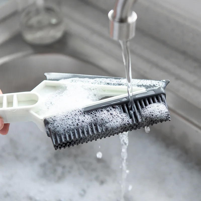 Two-in-one Window Cleaner Kitchen Glass Gap Double Head Cleaning Brush Household Wiper Tool | Дом и сад