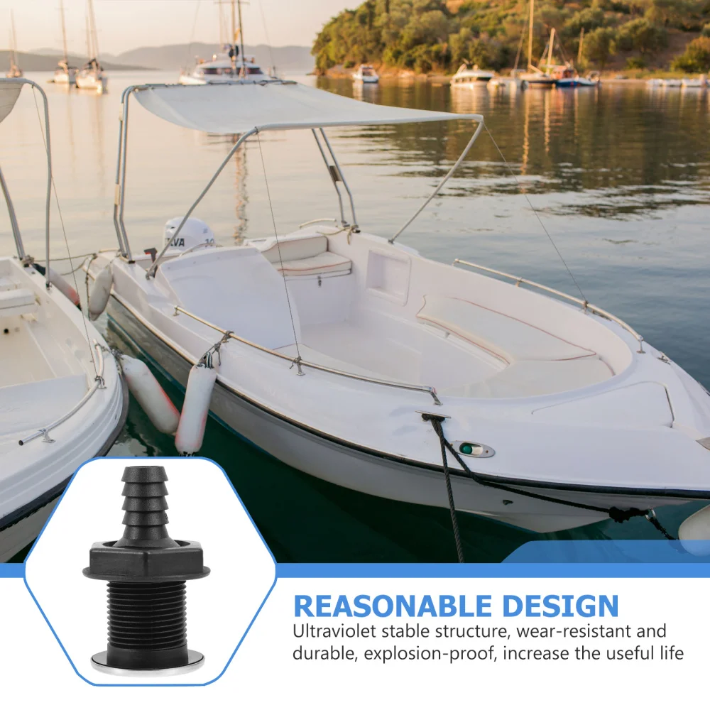 

1pc Durable Yacht Discharge Outlet Touring Sewage Outfall (Straight Size: 20mm)