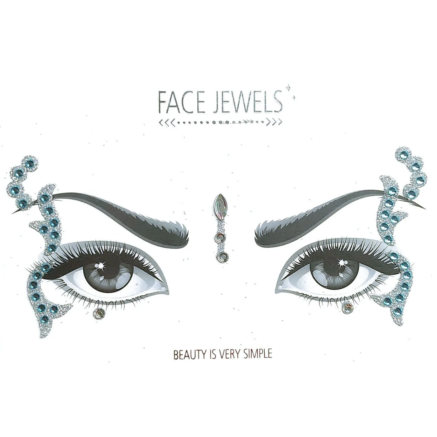 

Face Jewels Gem Bindi Body Jewelry Nipple Stickers Rhinestone Tattoo Face Rocks