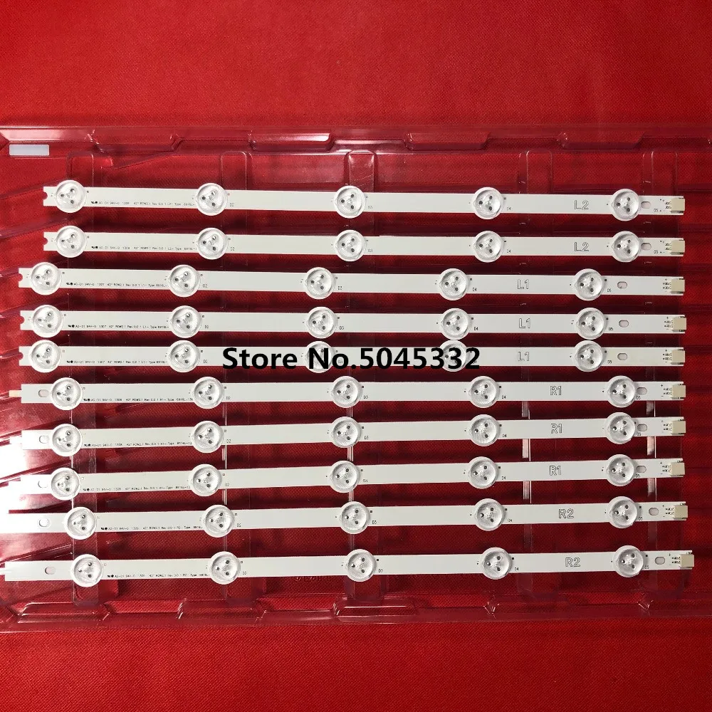 Новинка 10 комплектов = 100 шт. Светодиодная лента для подсветки R1 L1 R2 L2 сменная LG