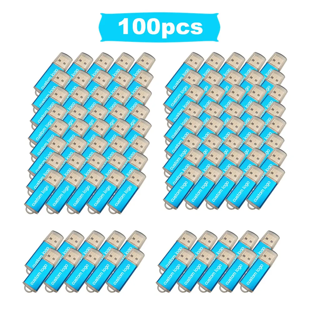 

100pcs/lot wholesale price metal usb 2.0 flash drive 4GB 8GB 16GB usb pendrive 32GB 64GB usb memory stick Custom logo gifts