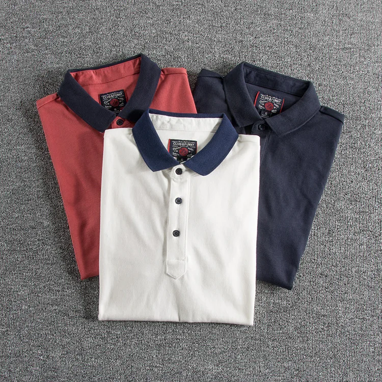 Мужская деловая рубашка поло в британском стиле | одежда