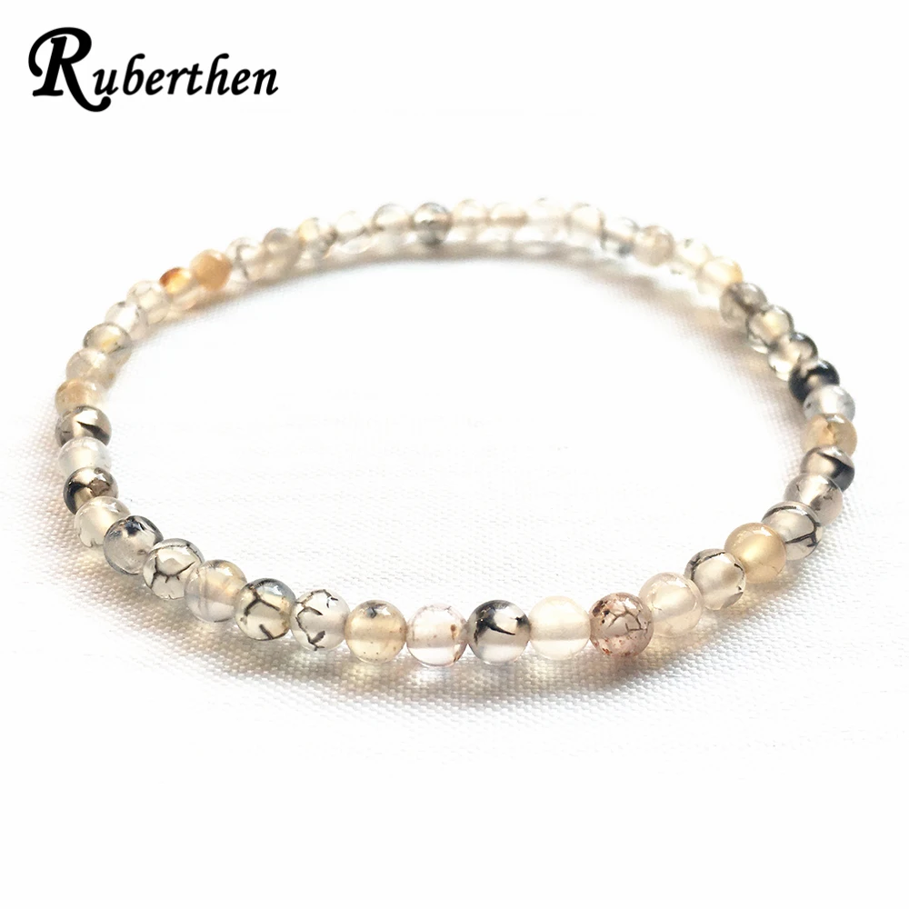 Ruberthen Dragon Vein браслет с агатами Женский фитнес для йоги мини драгоценным