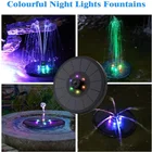 Мини-фонтан на солнечной батарее, пруд, водопад, садовый фонтан, украшение, уличная птица, для ванной, на солнечной батарее, плавающий водяной фонтан