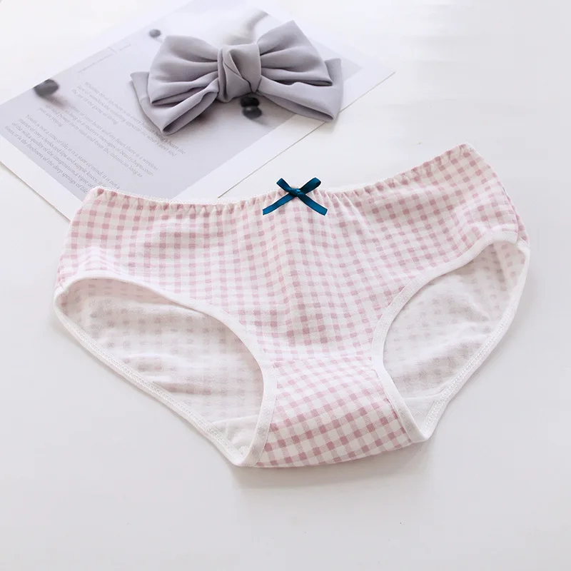 5 шт./лот трусики для молодых девушек с героями мультфильмов хлопковое дышащее