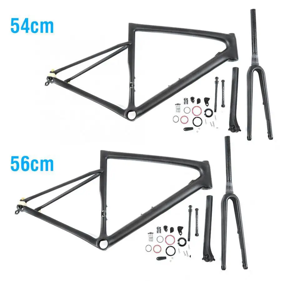 Рама велосипеда из углеродного волокна 54 56 см набор рамок для дорожного Вал