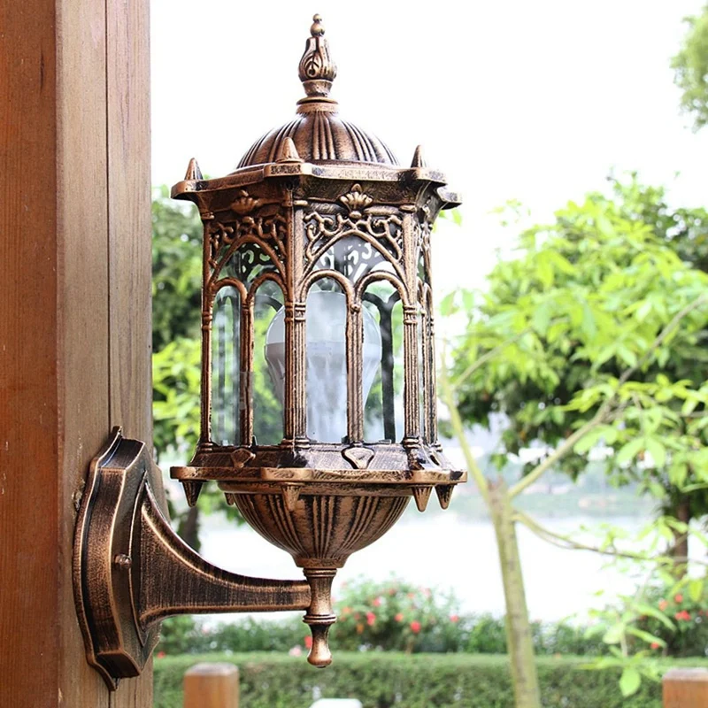 

Wall Light Lamp Decor Garden Home Doorway Corridor Villa Sconce Lighting Lantern Lamp Vintage