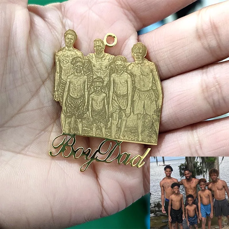 Позолоченная подвеска с мультяшным именем ожерелье для детей индивидуальная