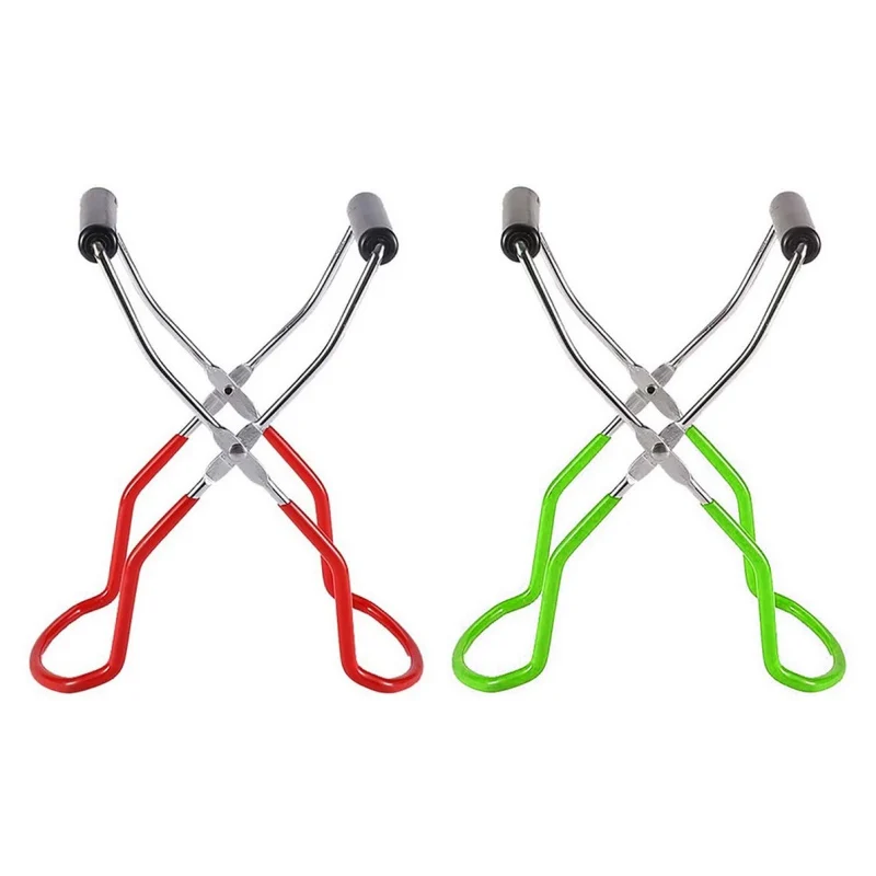 

Anti Scalding Caning Tongs Canning Jar Lifter Tongs Anti-Slip Wide-Mouth Clip Kitchen Stainless Steel Jar Lifter Securely Grips