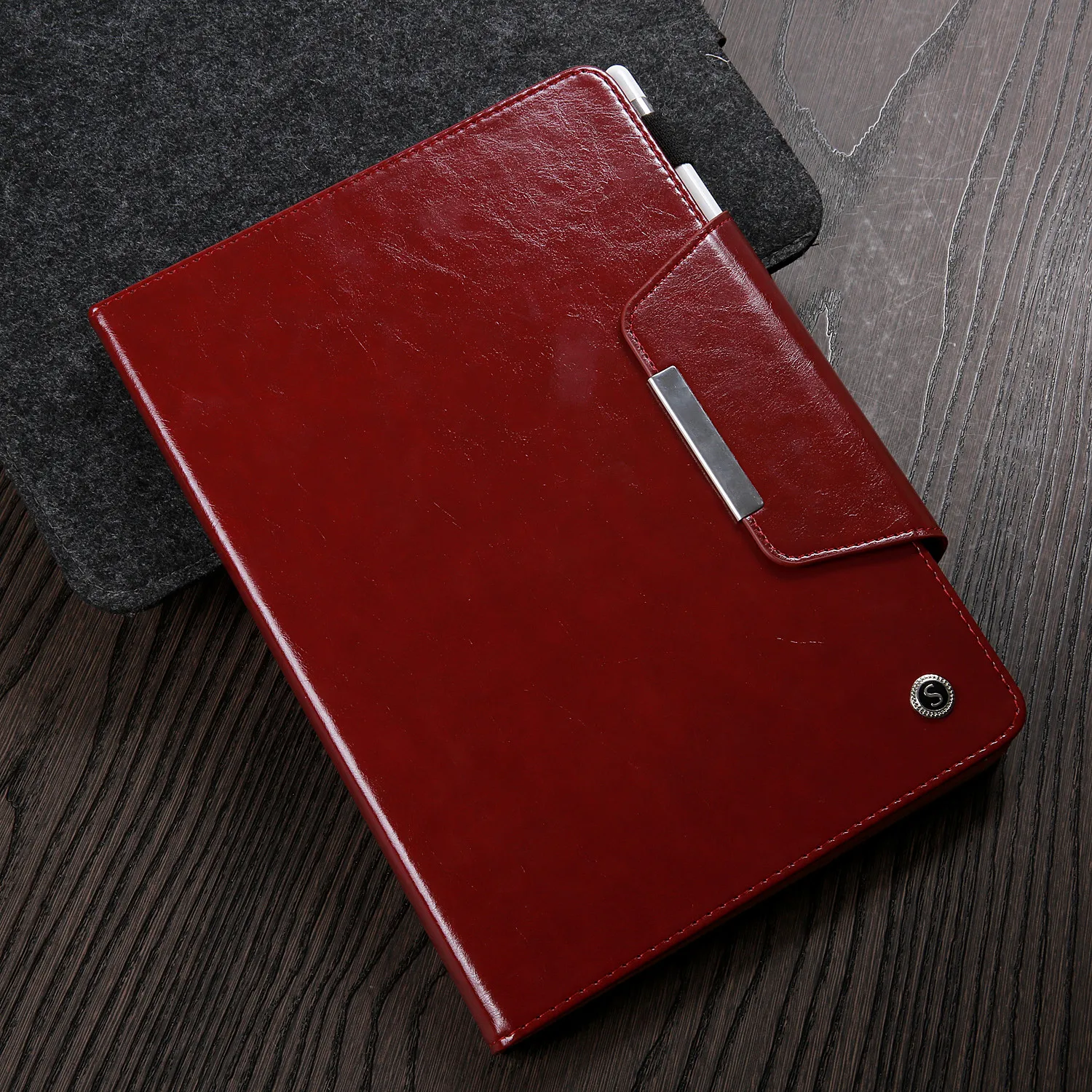 Роскошный чехол для IPad Pro 9 7 &quot2016 кожаный магнитный складной кошелек подставка