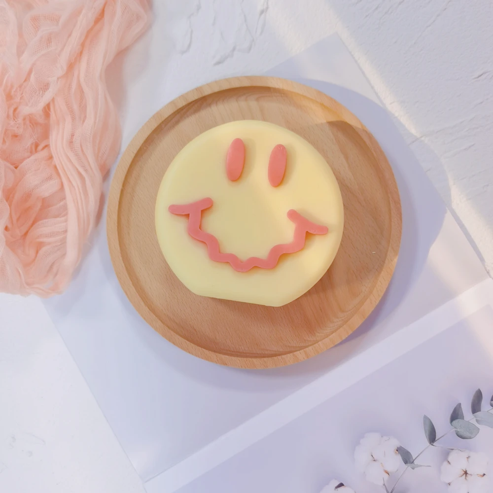 Силиконовая форма для свечей Улыбка силиконовая мыла пастельного эстетического