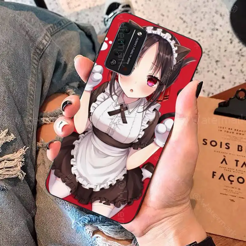 TOPLBPCS kaguya sama love is war черный мягкий резиновый чехол для телефона Huawei Honor 8 9 10 5A 30 20 pro