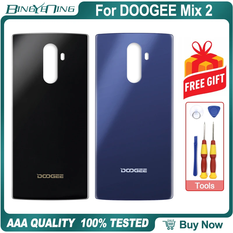 100% Новый оригинальный корпус аккумулятора Для DOOGEE Mix 2 Задняя стеклянная панель