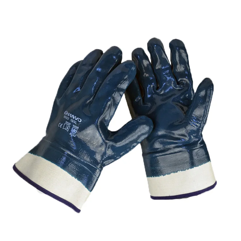 6 пар рабочие перчатки устойчивые к истиранию защитные нитриловые для