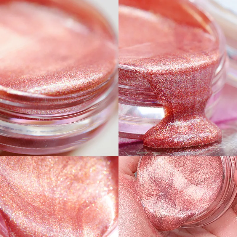 Блестящие жидкие тени для век гель желейные корейские мерцающие монохромные