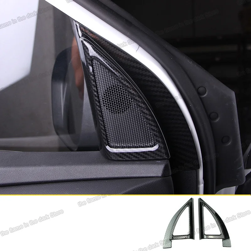 

lsrtw2017 abs carbon fiber car a post sound trims for changan cs55 2017 2018 2019 2020 2021 triangle speaker