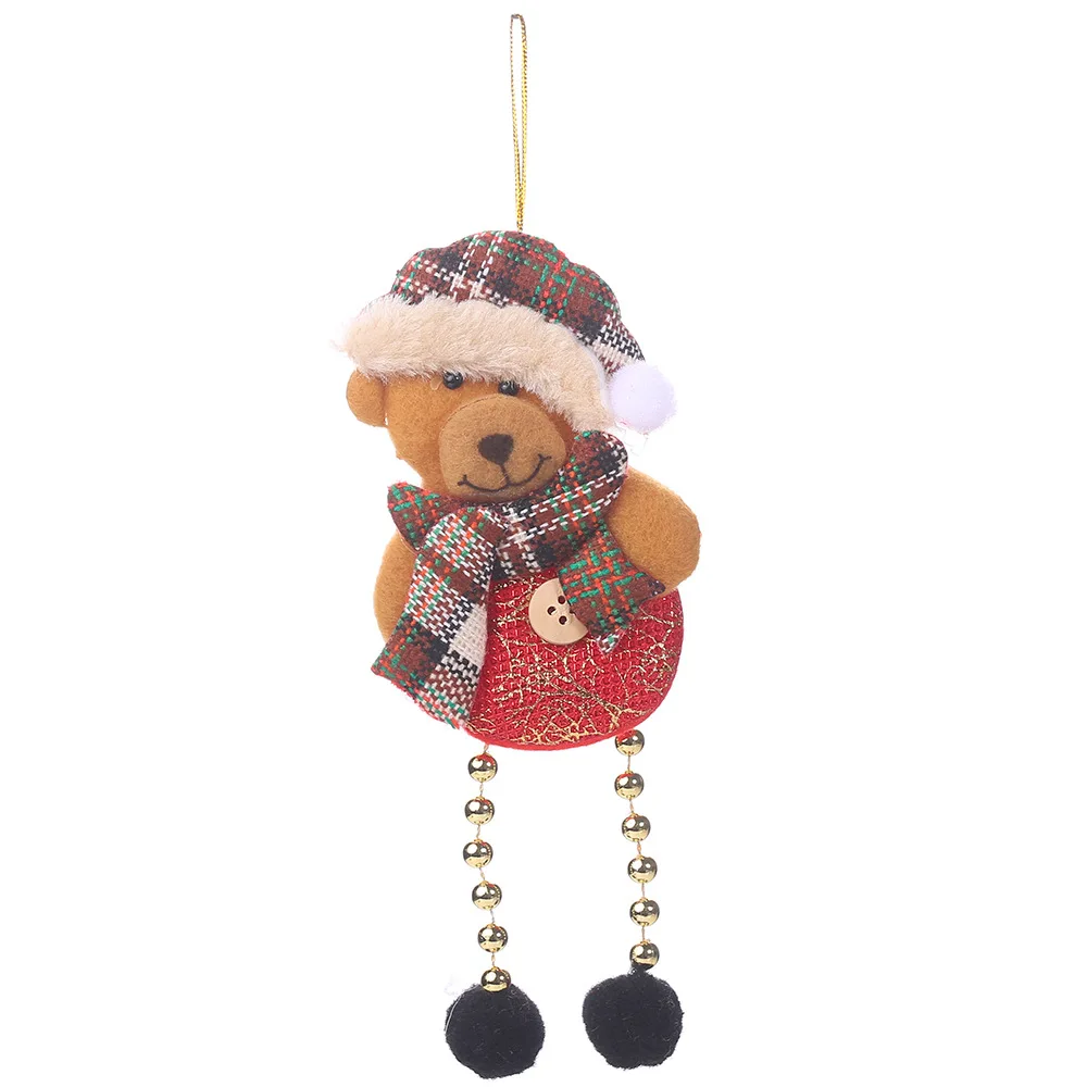 Jewel bear Украшения для рождественской елки, украшения с оленем, Санта Клаусом, креативная подвесная гирлянда, Подвески, Рождественский Декор для украшения дома, Q - Цвет: Jewel bear