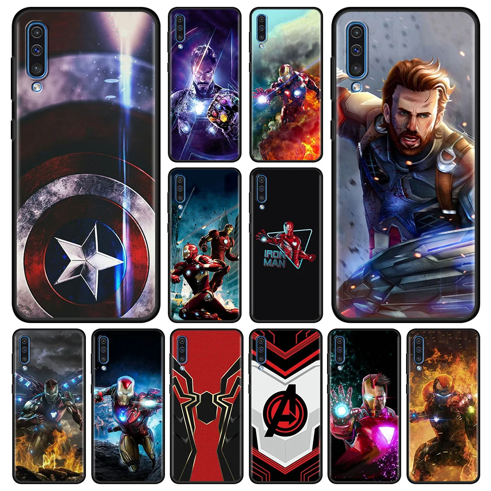 

Iron Man Marvel Avengers Phone Case For Samsung A50 A70 A10 A30 A40 A20e A20s M31 M30s M51 M31s M22 M62 M52 M32 5G