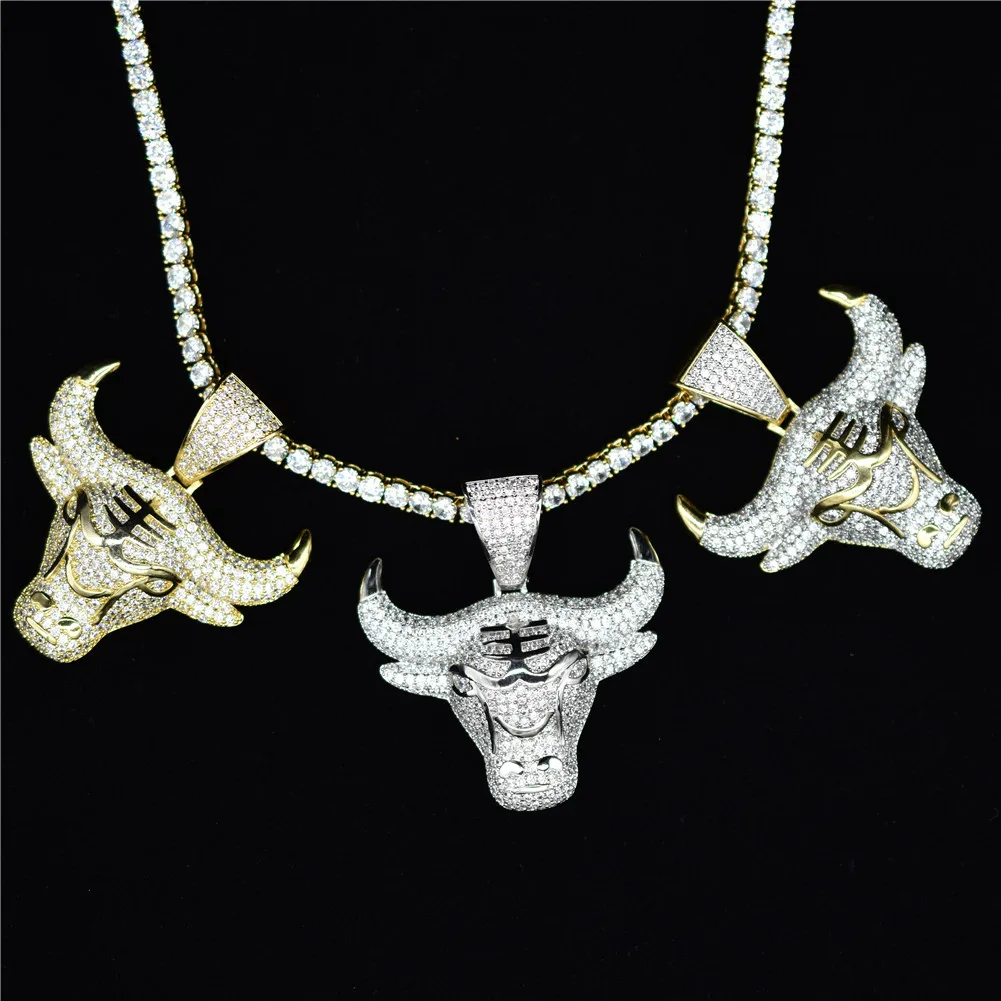 Мужская подвеска в стиле хип хоп с фианитом|Ожерелья подвеской| |