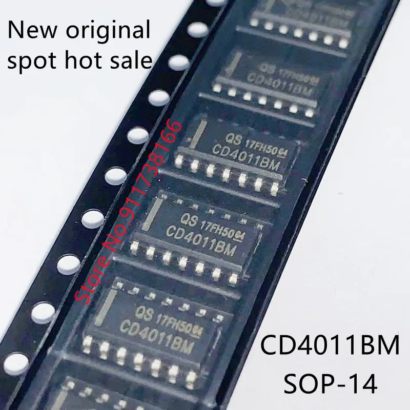 10 шт./лот CD4011BM SOP14 CD4011B CD4011 4011 SOP-14 новый оригинальный чип логической схемы - купить