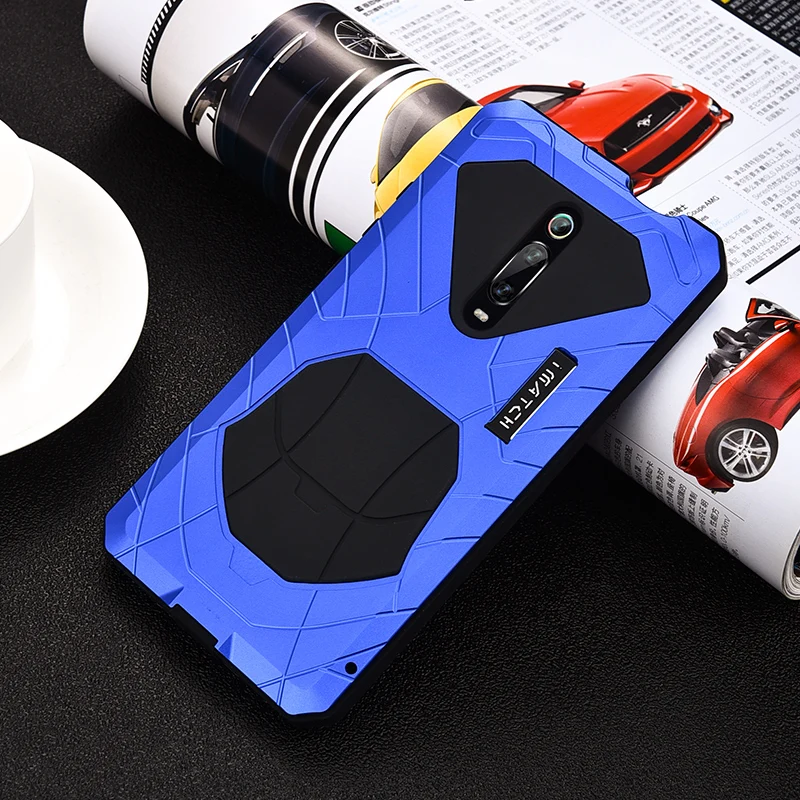 IMATCH Повседневный водонепроницаемый чехол для Xiao mi Red mi K20 Pro mi 9T Pro Роскошный Металлический силиконовый чехол Coque Полные Защитные чехлы для телефонов