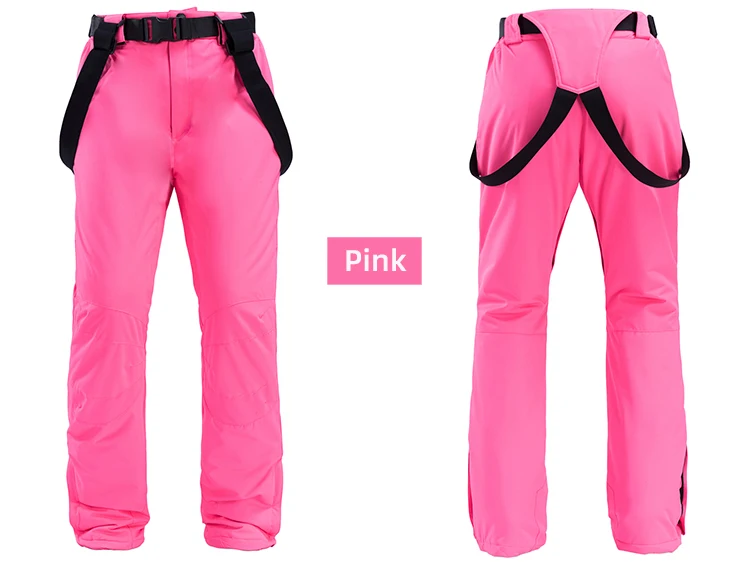 Супер Теплый женский лыжный костюм сноуборд куртка брюки Лыжная одежда брюки ветронепроницаемая водонепроницаемая верхняя спортивная одежда женская зимняя