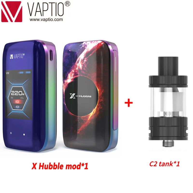 Vaptio X с буфами на рукавах Box Mod 220 Вт Vape электронная сигарета 510 нить мод 2 &quotTFT экран