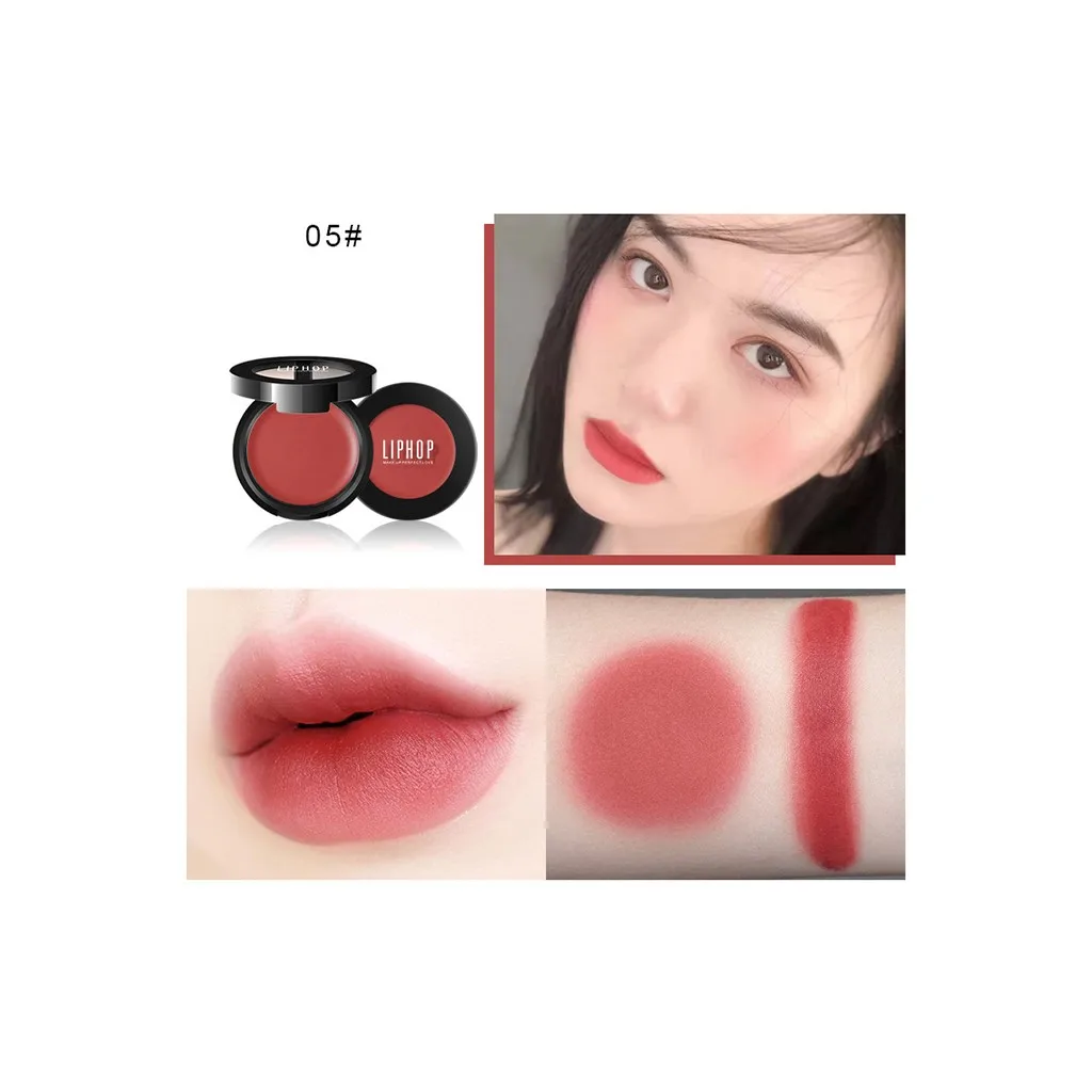 Палитра для румян палитра макияжа лица многоцелевая матовая помада теней румяна