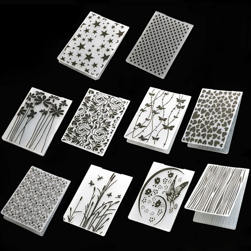 

1pcs/pack Scrapbooking Plastic Template Wedding Decoration Photo Album Paper Cards Craft Card Making Embossing Folder Tools
