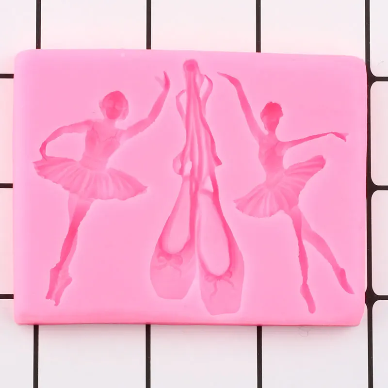 Балетные туфли силиконовая форма для танцев девочек детский праздничный торт с