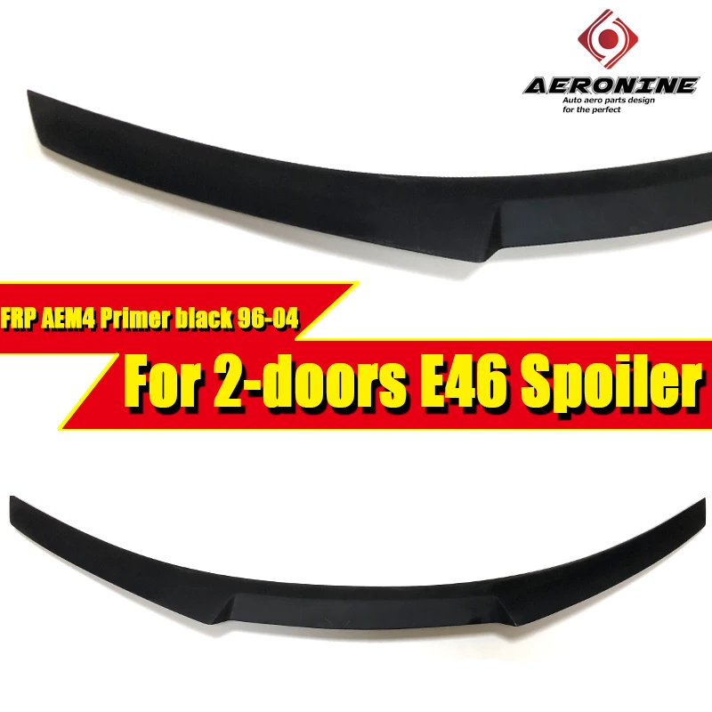 E46 2 дверь M4 Стиль багажник спойлер крыло FRP Неокрашенный для BMW 3 серии 323i 325i 328i 330i