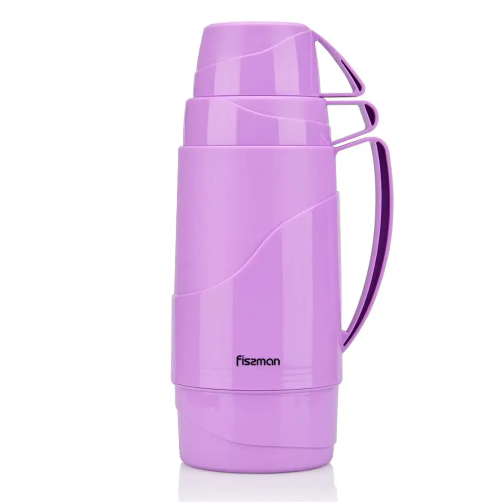 Fissman 1000 мл вакуумная стеклянная бутылка с двухслойным двухчашечным дизайном