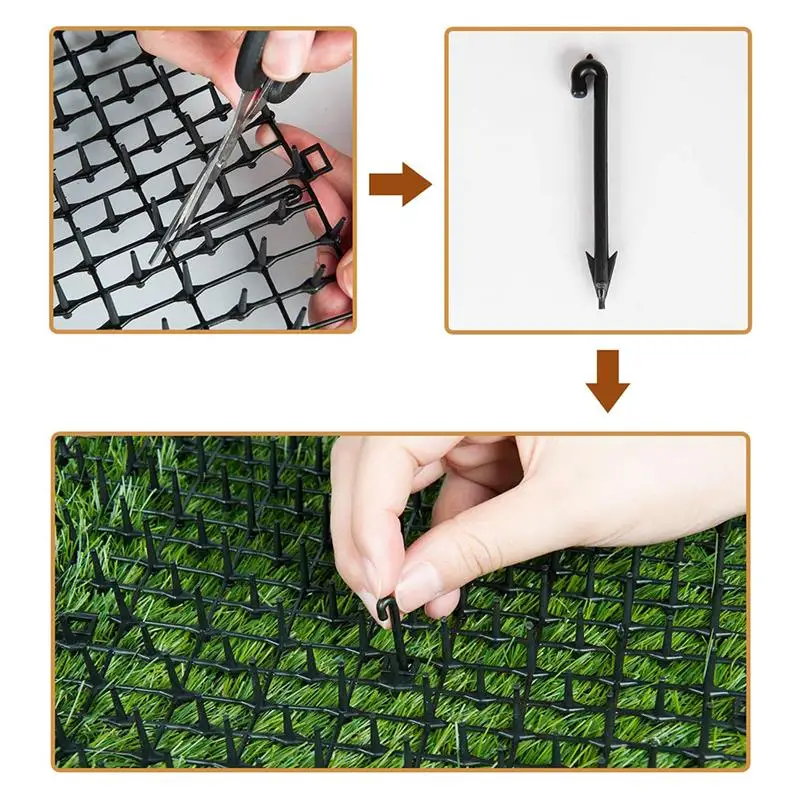 

Cat Repellent Pad For Protecting Pot Plant Safe Animal-Friendly Cat Scat Roll Practical Pet Spike Mat