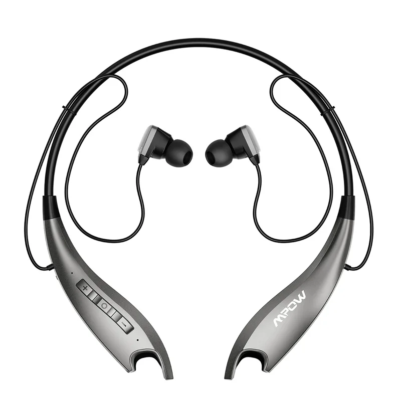 Grey Mpow Jaws Gen 5th Bluetooth 5,0 шейные наушники 18 ч Время воспроизведения магнитные наушники Встроенный микрофон для iPhone Xiaomi Huwai SONY - Цвет: Grey