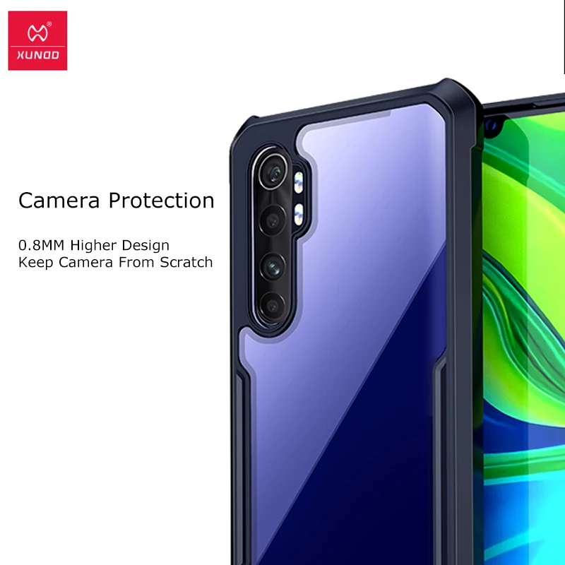 Чехол Xundd для телефона Xiaomi Mi Note 10 Lite противоударный чехол защитный задняя