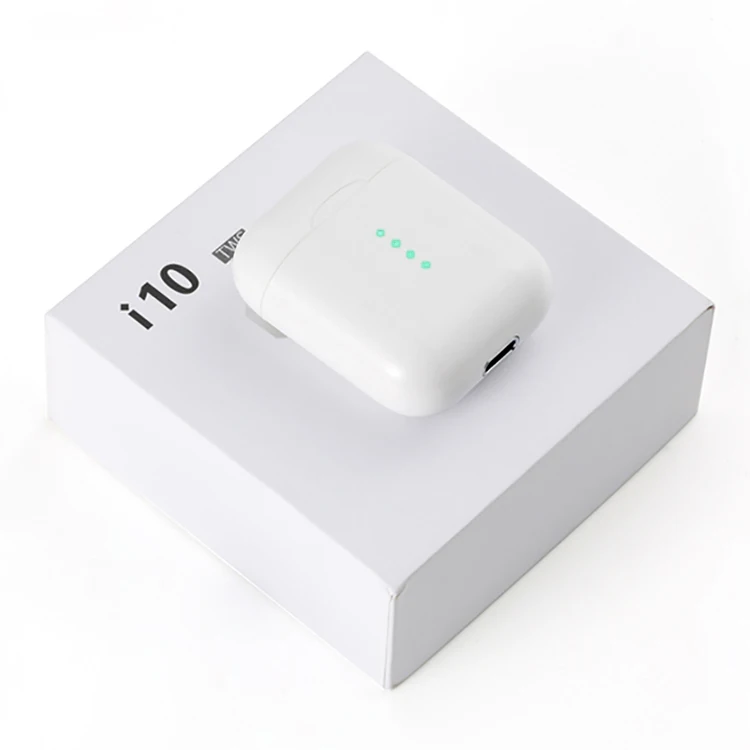 Новинка i10 tws беспроводные i10tws наушники сенсорный Контрольный динамик Bluetooth 5,0 гарнитуры для всех телефонов pk i13 i15 tws - Цвет: White i10