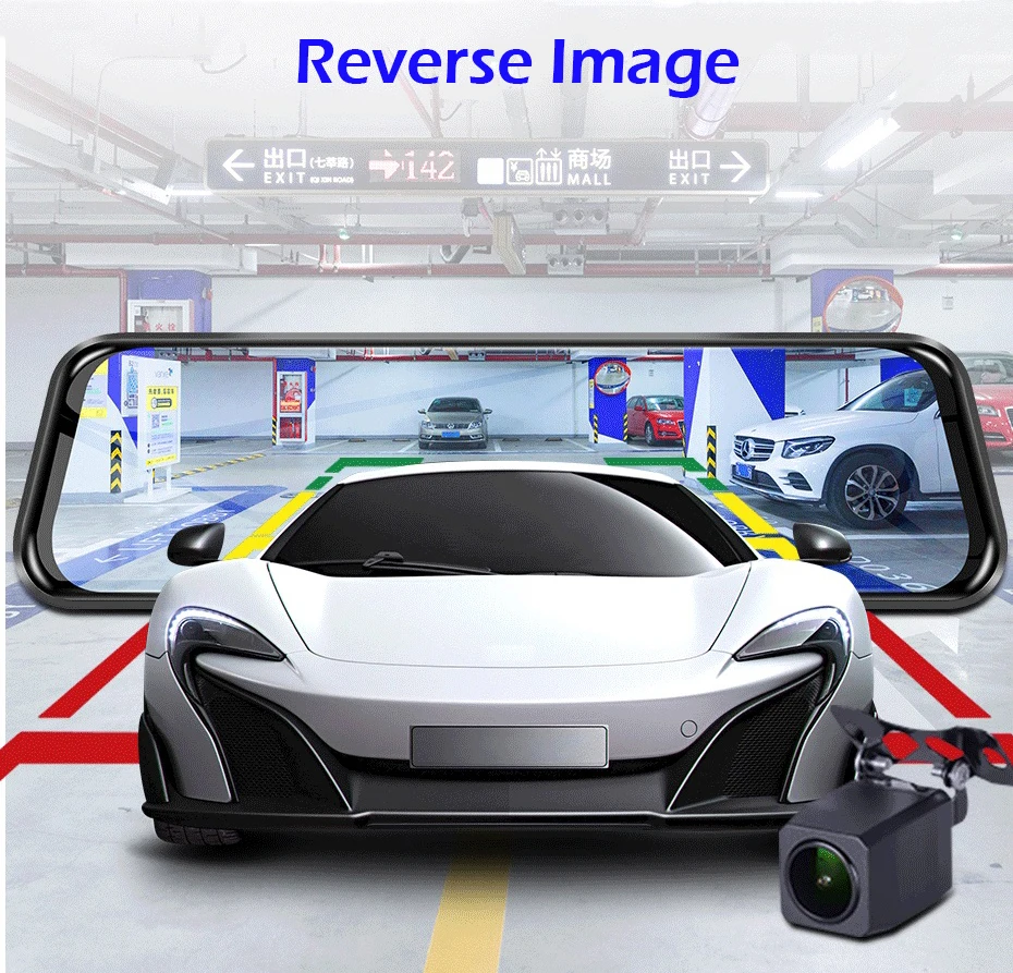 Antcam 1" сенсорный экран Android 4G зеркало автомобиля видео Камера gps навигации ADAS 2G Оперативная память 32G Встроенная память FHD 1080P Двойной объектив DVR с возможностью удаленного мониторинга