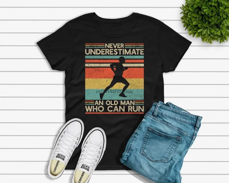 

Running T-shirt for Dad, Runner Dad Father's Day Gift, Marathon Run Clothes Short Sleeve Tee shrits