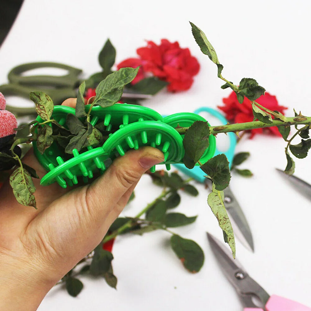 

Accessories Stem Rose Thorn Remover For Florist Home Flower Easy To Use Removal Burrs DIY Cutting Tool Leaves Stripping Garden