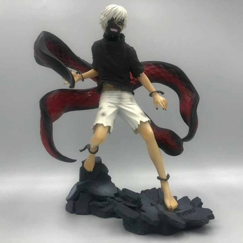 Аниме Токийский Гуль 22 см Kaneki Кен пробужденный вер. ПВХ фигурка Коллекционная модель Brinquedos игрушка Рождественский подарок
