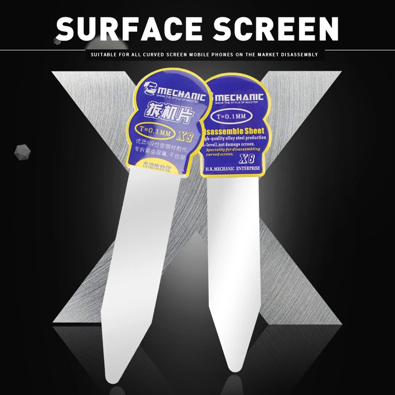 

MECHANIC X8 High Toughness Alloy Steel Professional Disassembly Curved Screen Pry Opening Tools For Phone Repair Split Slice