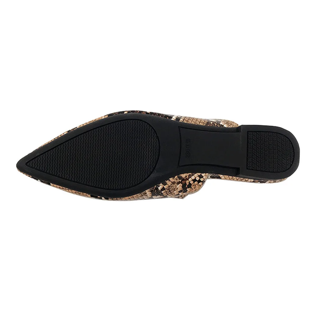 Обувь Новое поступление 2020 года женские туфли на плоской подошве с острым носком