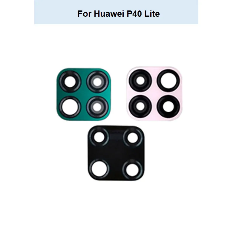 Стекло для объектива задней камеры Huawei P40 Lite Nova 7i стеклянный объектив с рамкой